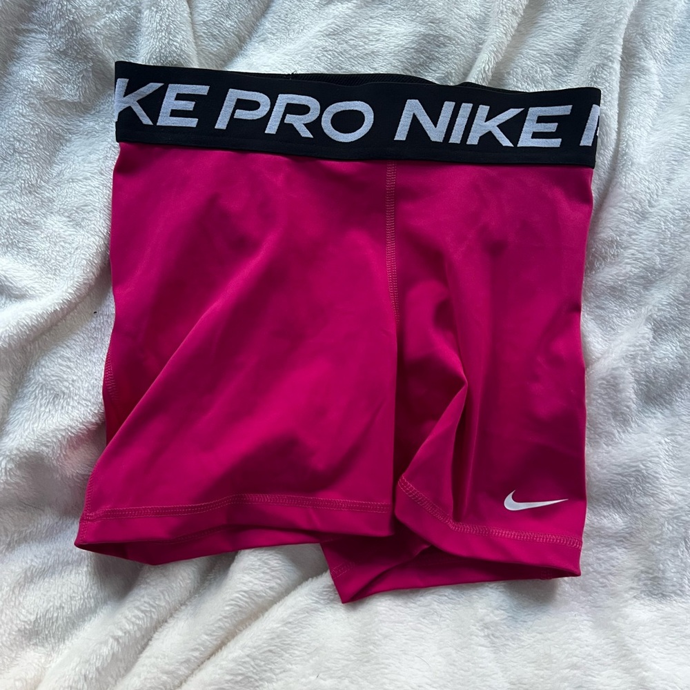 Nike Women's Hot Pink Pro Compression Shorts